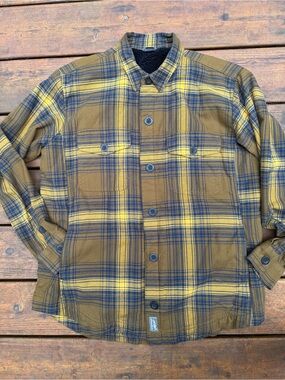 Eddie Bauer Flannel Shacket fleece body lined